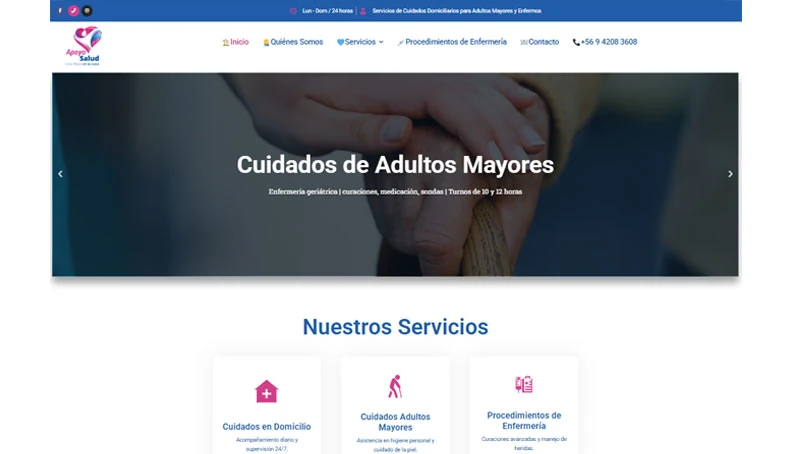 Sitio web / Apoyo Salud