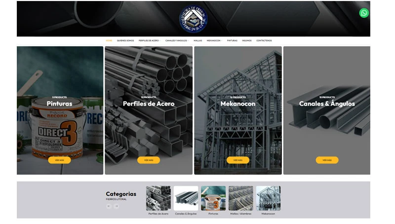 Sitio web / Fierros Litoral